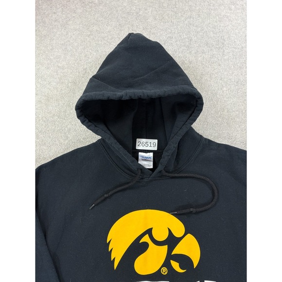 Iowa Hawkeyes SOFTBALL Screened Logo Hoodie Sweatshirt (Men's Large) Black - Picture 4 of 11